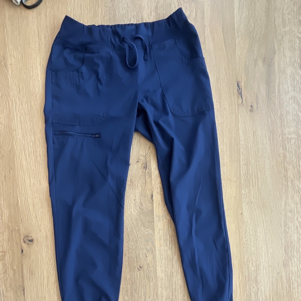 Figs Casma Scrub Pants Womens Small Navy Blue Jogger Cargo HS030 Medical Wear